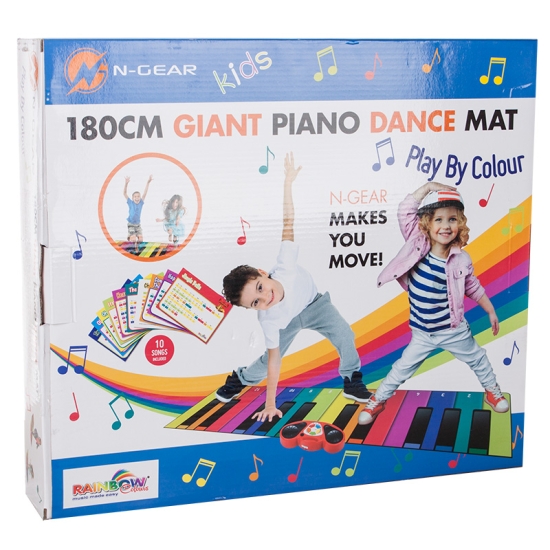 N-Gear Tapis Piano Géant XXL : Tapis de danse et boîte à musique pour  Enfants en un - Jouet pour enfants à partir de 4 ans - pour l'intérieur 